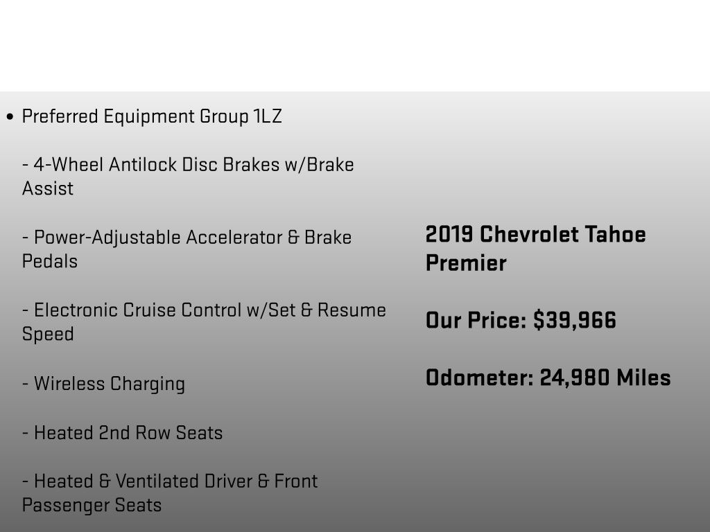 2019 Chevrolet Tahoe Premier Red at John Sisson Motors