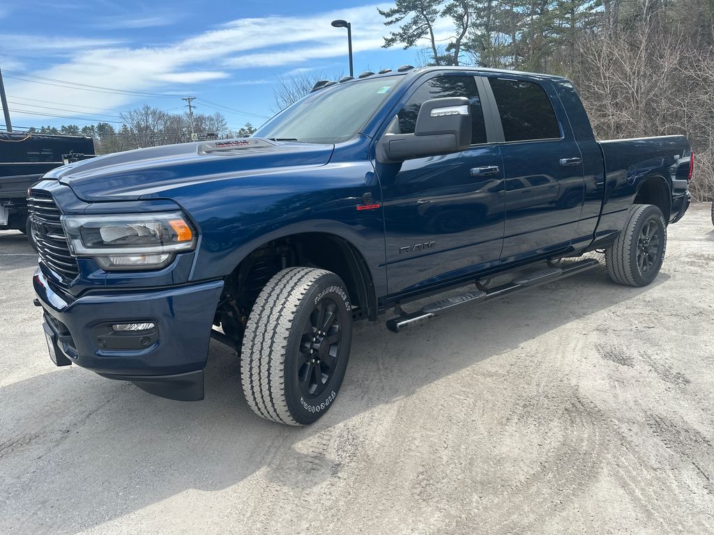 Patriot Blue Pearlcoat 2024 RAM 2500 Laramie Mega Cab 4WD Pickup Truck Four-Wheel Drive 6-Speed Automatic