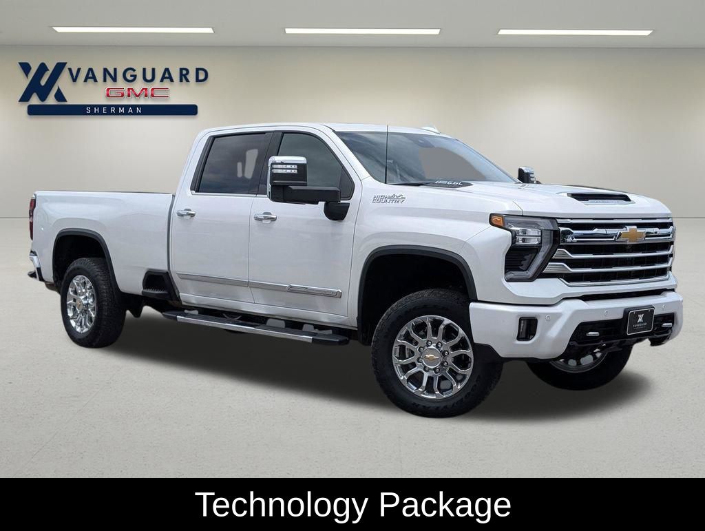 White (Iridescent Pearl Tricoat) 2024 Chevrolet Silverado 3500HD High Country Crew Cab 4WD Pickup Truck Four-Wheel Drive Automatic