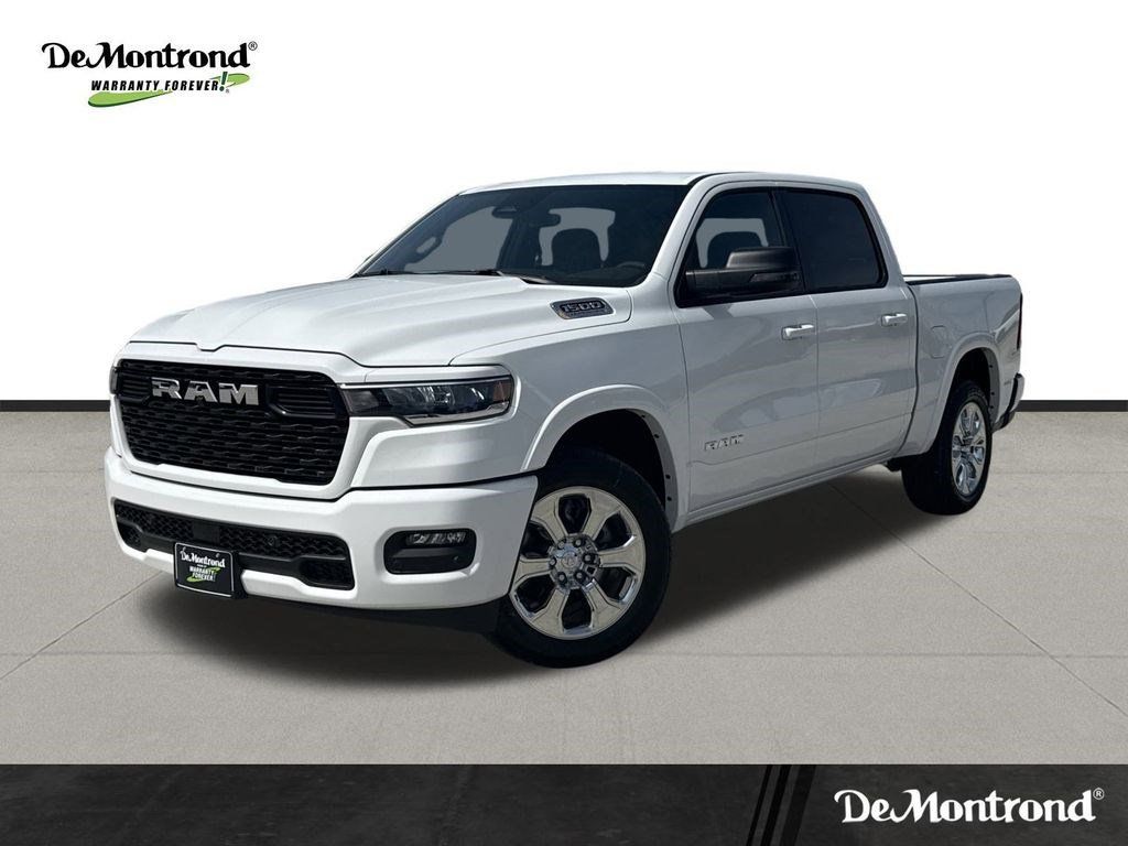 Bright White Clearcoat 2026 RAM 1500 Big Horn Crew Cab 4WD Pickup Truck Four-Wheel Drive 8-Speed Automatic