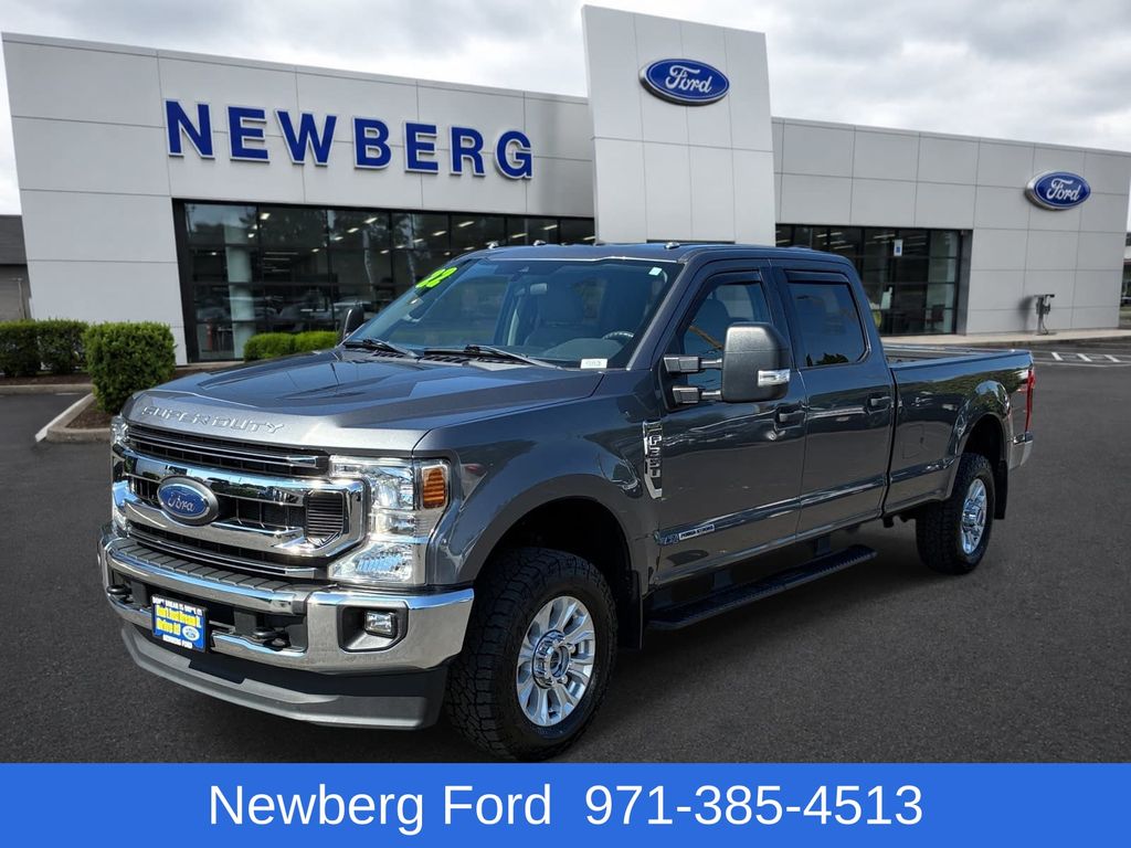 Gray Metallic 2022 Ford F-350 Super Duty Pickup Truck Four-Wheel Drive Automatic