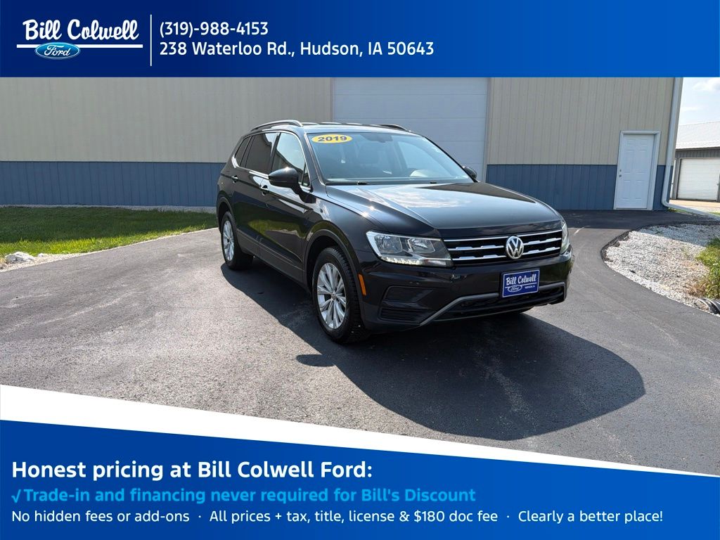 Deep Black 2019 Volkswagen Tiguan SUV / Crossover All-Wheel Drive 8-Speed Automatic