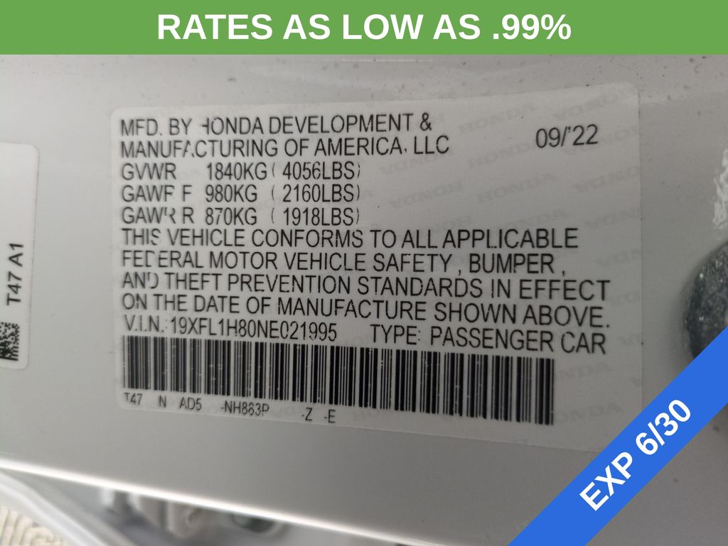 Used 2022 Honda Civic For Sale in Fort Wayne, IN