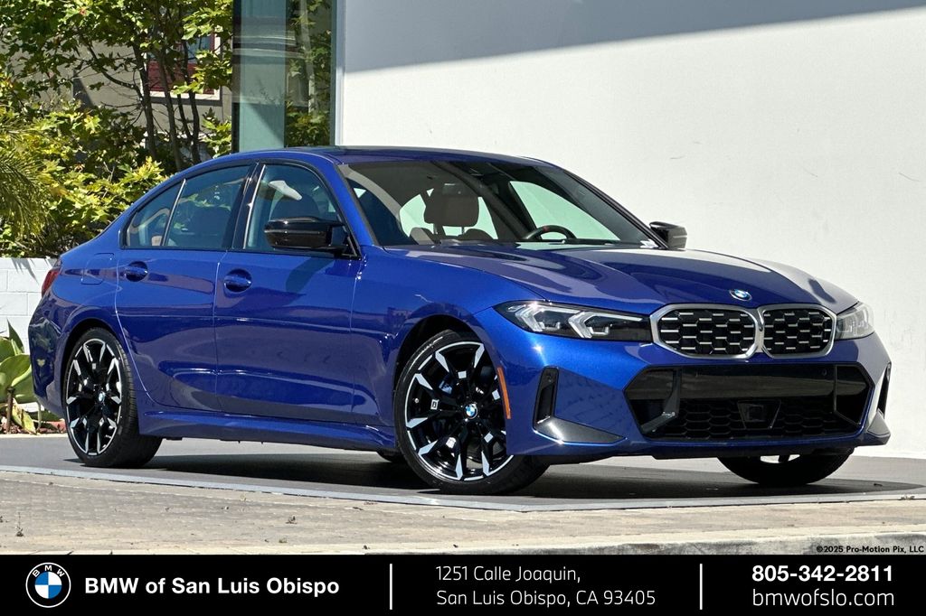Portimao Blue Metallic 2025 BMW 3 Series M340i RWD Sedan Rear-Wheel Drive 8-Speed Automatic