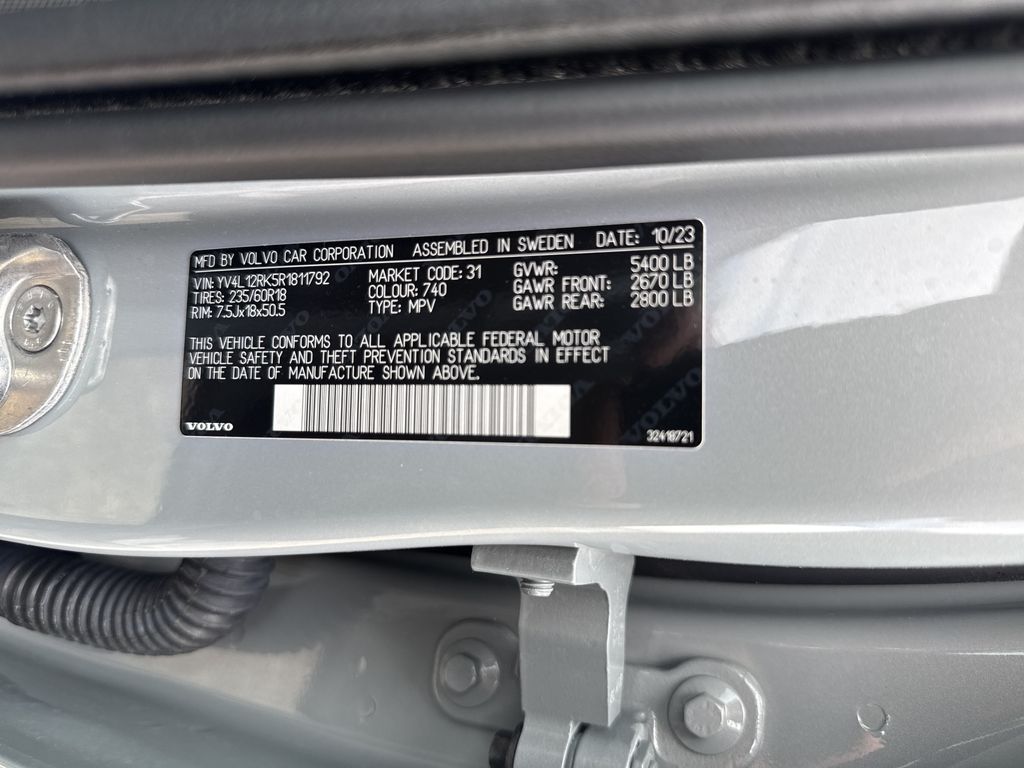 2024 Volvo XC60 B5 Core Gray at DeMontrond Automotive Group