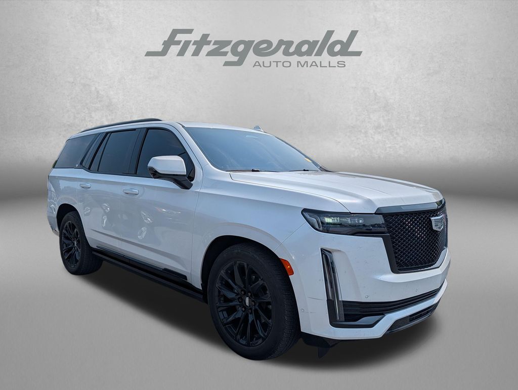 Crystal White Tricoat 2024 Cadillac Escalade SUV / Crossover Four-Wheel Drive Automatic
