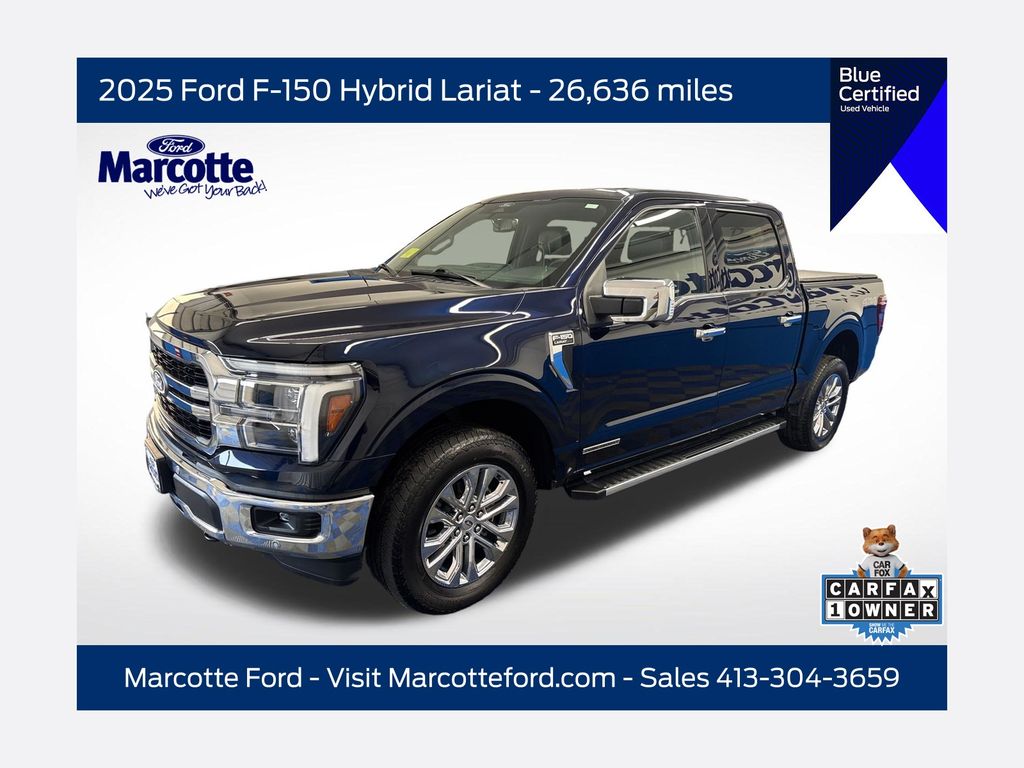 Blue Metallic 2025 Ford F-150 Pickup Truck Four-Wheel Drive Automatic