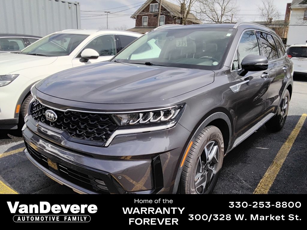 Gray (Platinum Graphite) 2021 Kia Sorento Hybrid EX FWD SUV / Crossover Front-Wheel Drive 6-Speed Automatic