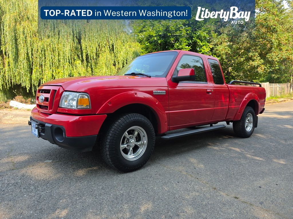 Black 2010 Ford Ranger Pickup Truck 4X2 5-Speed Manual Overdrive