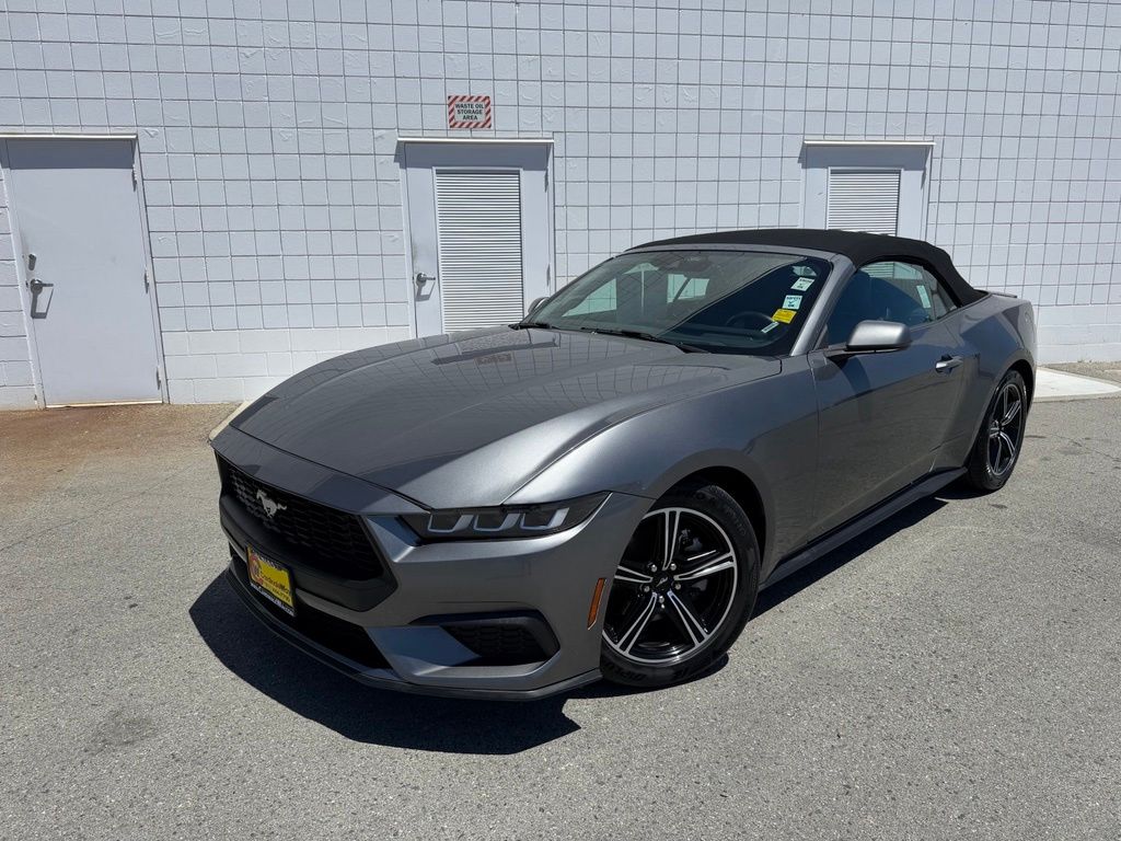 Gray Metallic 2024 Ford Mustang EcoBoost Premium Convertible RWD Convertible Rear-Wheel Drive Automatic