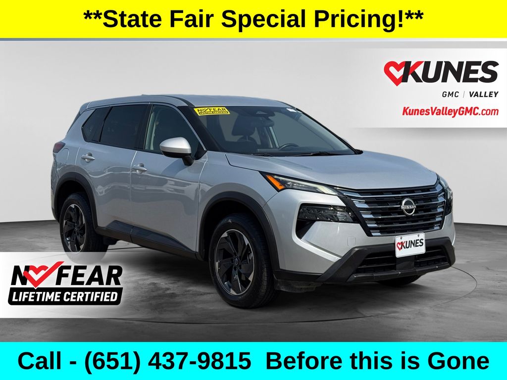 Brilliant Silver Metallic 2025 Nissan Rogue SUV / Crossover All-Wheel Drive Continuously Variable Transmission