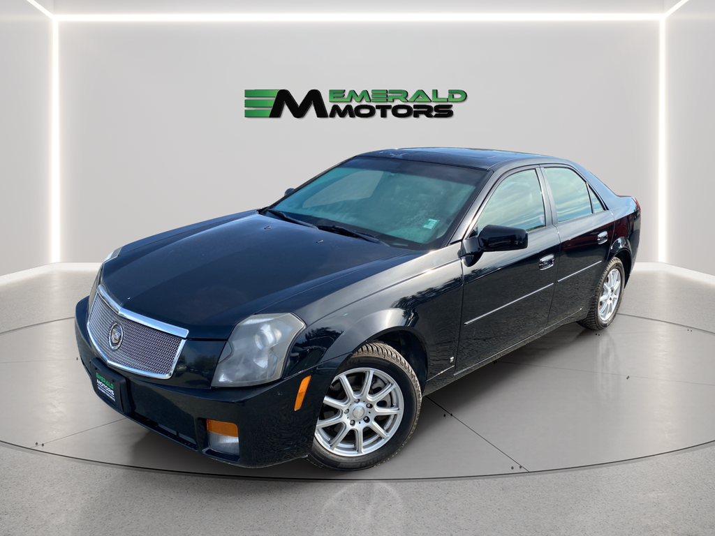 Black 2007 Cadillac CTS 3.6L RWD Sedan Rear-Wheel Drive Automatic