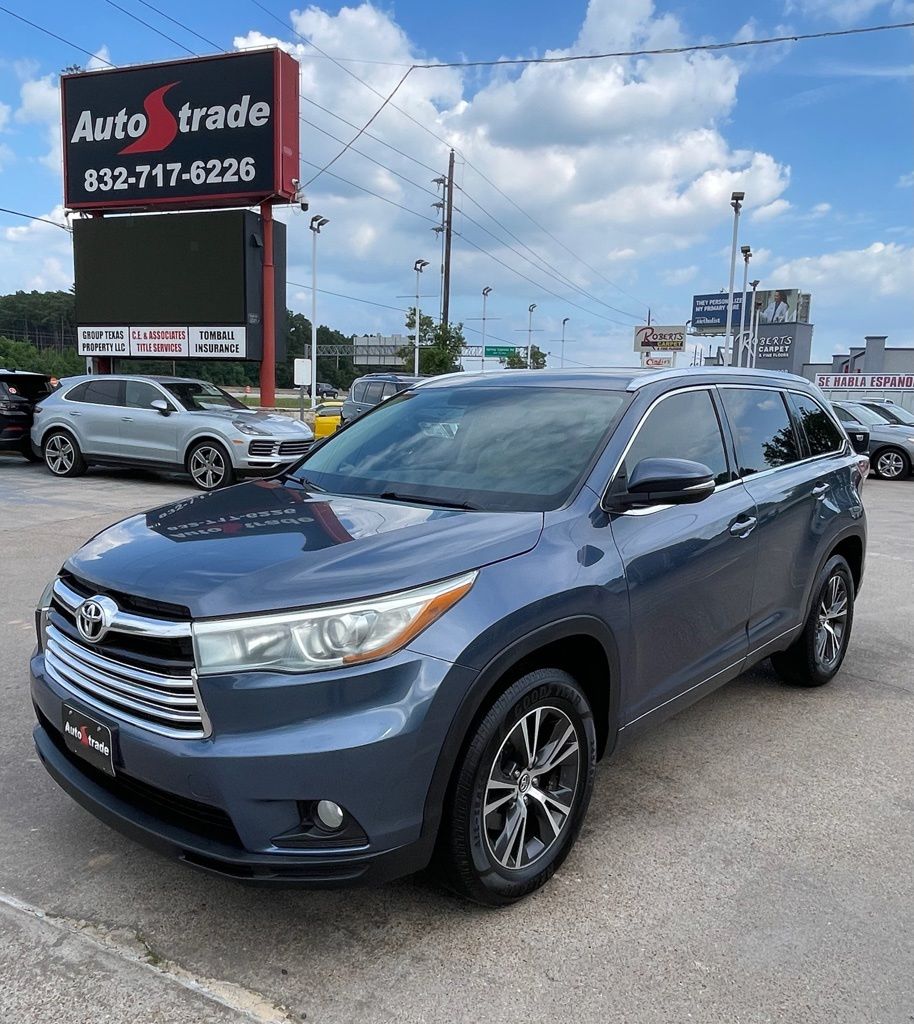 2016 Toyota Highlander XLE V6 Blue at Gullo Toyota