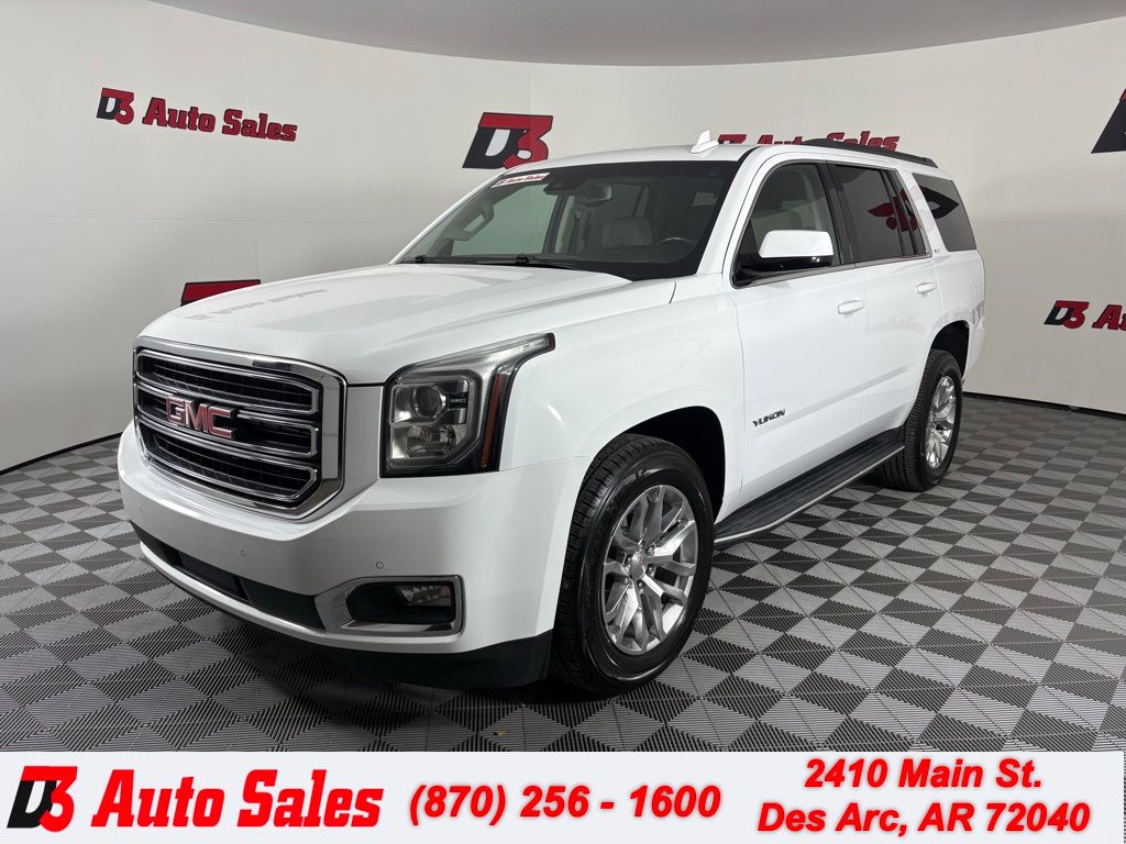 Summit White 2019 GMC Yukon SLT RWD SUV / Crossover 4X2 6-Speed Automatic Overdrive