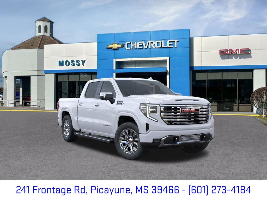Glacier White Tricoat 2026 GMC Sierra 1500 Denali Crew Cab 4WD Pickup Truck Four-Wheel Drive Automatic