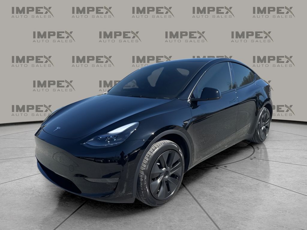 Solid Black 2025 Tesla Model Y SUV / Crossover Rear-Wheel Drive 1-Speed Automatic