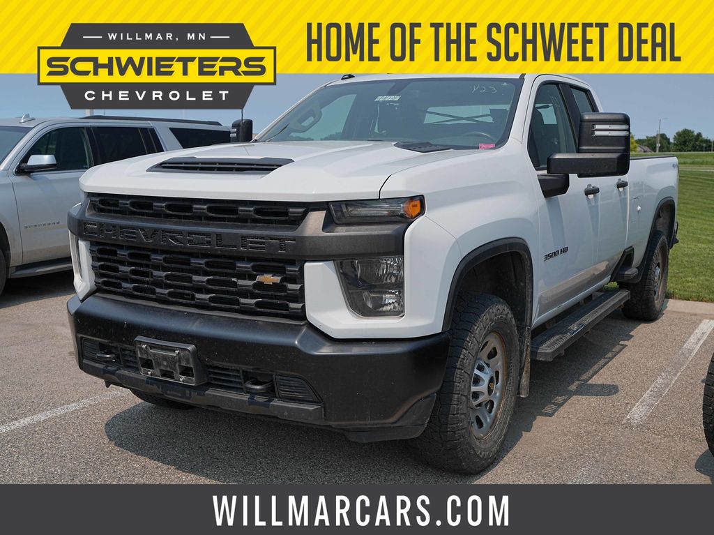 Summit White 2021 Chevrolet Silverado 3500HD Pickup Truck Four-Wheel Drive 6-Speed Automatic