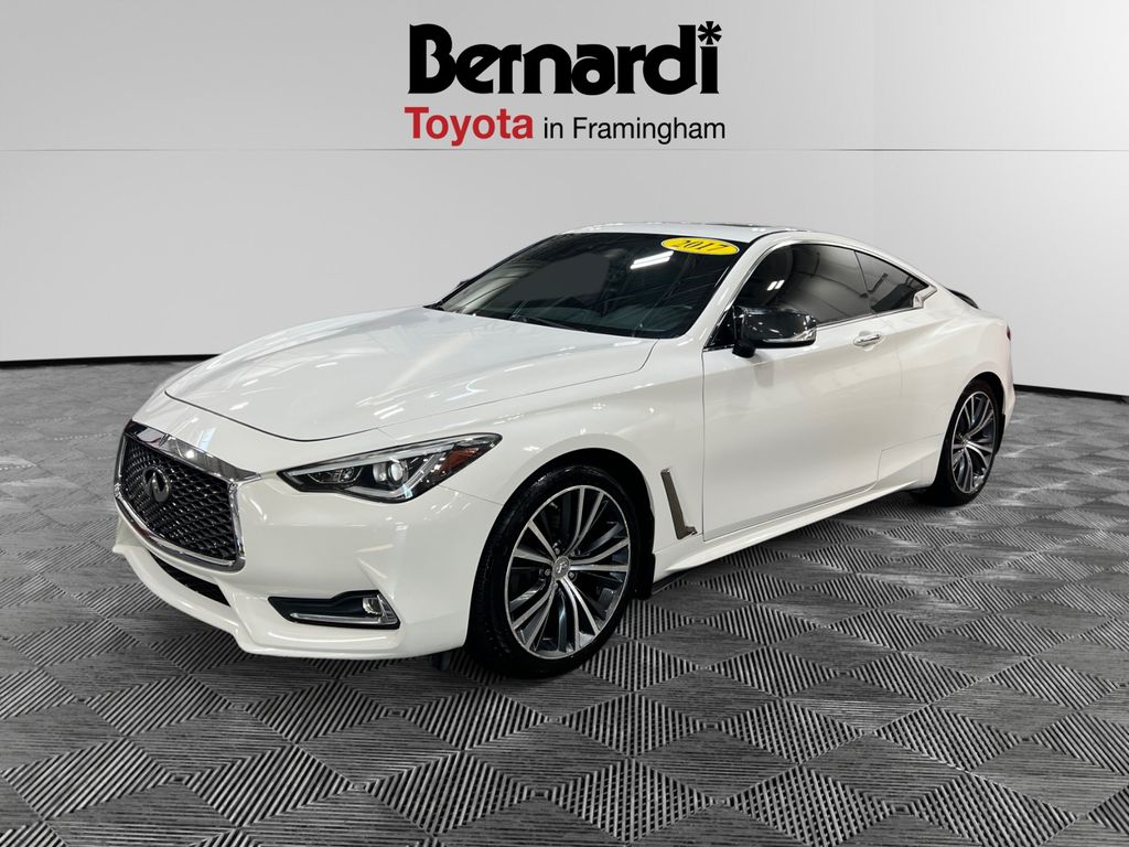 Pure White 2017 INFINITI Q60 Coupe All-Wheel Drive 7-Speed Automatic