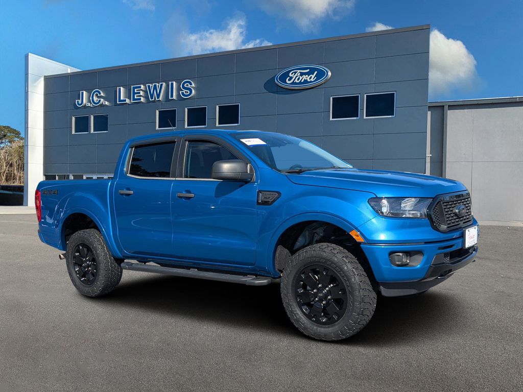 Velocity Blue Metallic 2023 Ford Ranger Pickup Truck Four-Wheel Drive Automatic