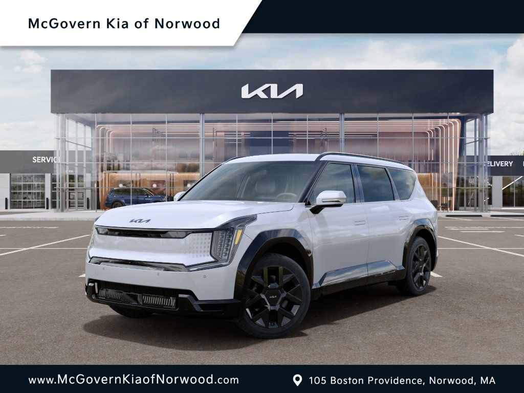 Glacial White Pearl 2026 Kia EV9 SUV / Crossover All-Wheel Drive 1-Speed Automatic