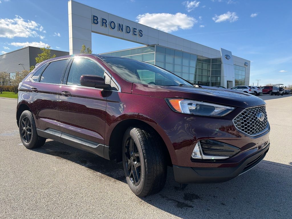 Red (Burgundy) 2023 Ford Edge SUV / Crossover All-Wheel Drive 8-Speed Automatic
