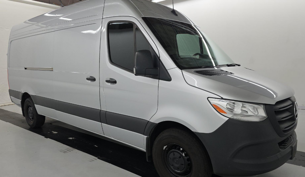 Iridium Silver 2024 Mercedes-Benz Sprinter Cargo Van Rear-Wheel Drive 9-Speed Automatic
