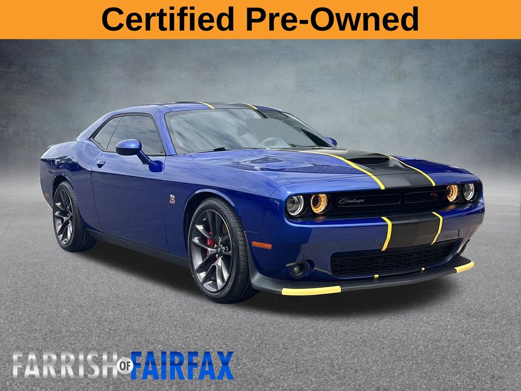 Indigo Blue 2022 Dodge Challenger Coupe Rear-Wheel Drive 8-Speed Automatic