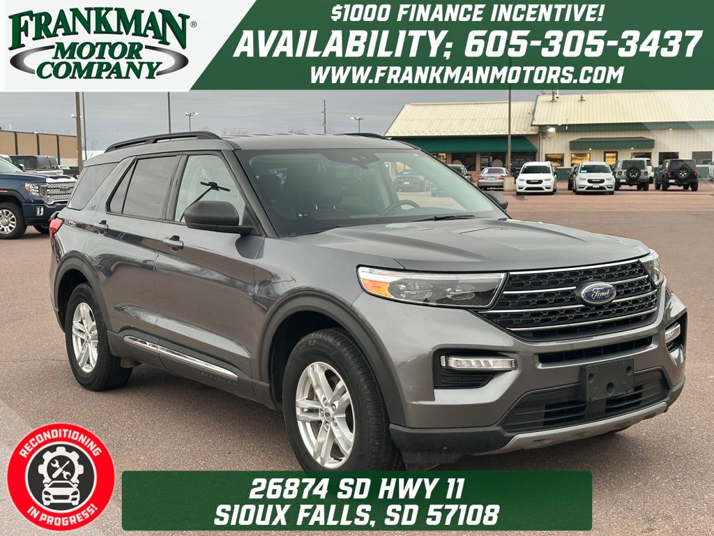 Carbonized Gray Metallic 2022 Ford Explorer XLT AWD SUV / Crossover All-Wheel Drive Automatic