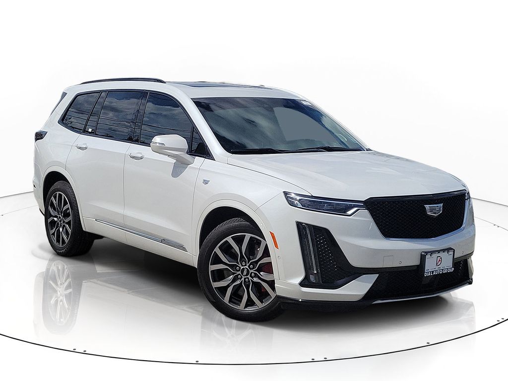 Crystal White Tricoat 2022 Cadillac XT6 Sport AWD SUV / Crossover Four-Wheel Drive 9-Speed Automatic