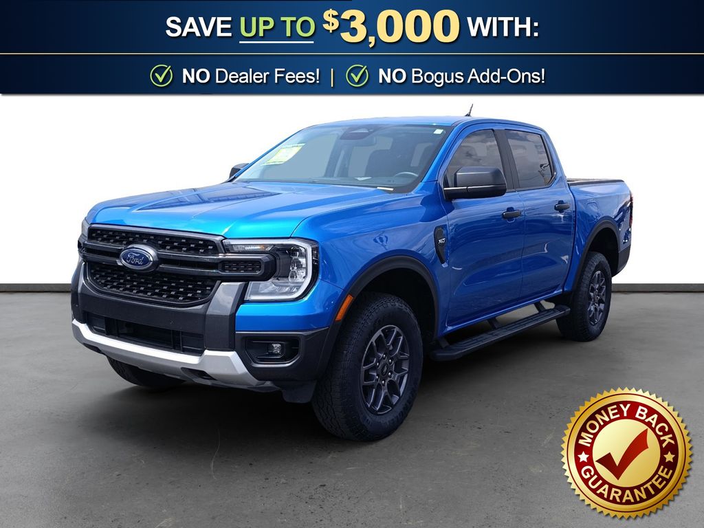 Velocity Blue Metallic 2025 Ford Ranger Pickup Truck Four-Wheel Drive Automatic
