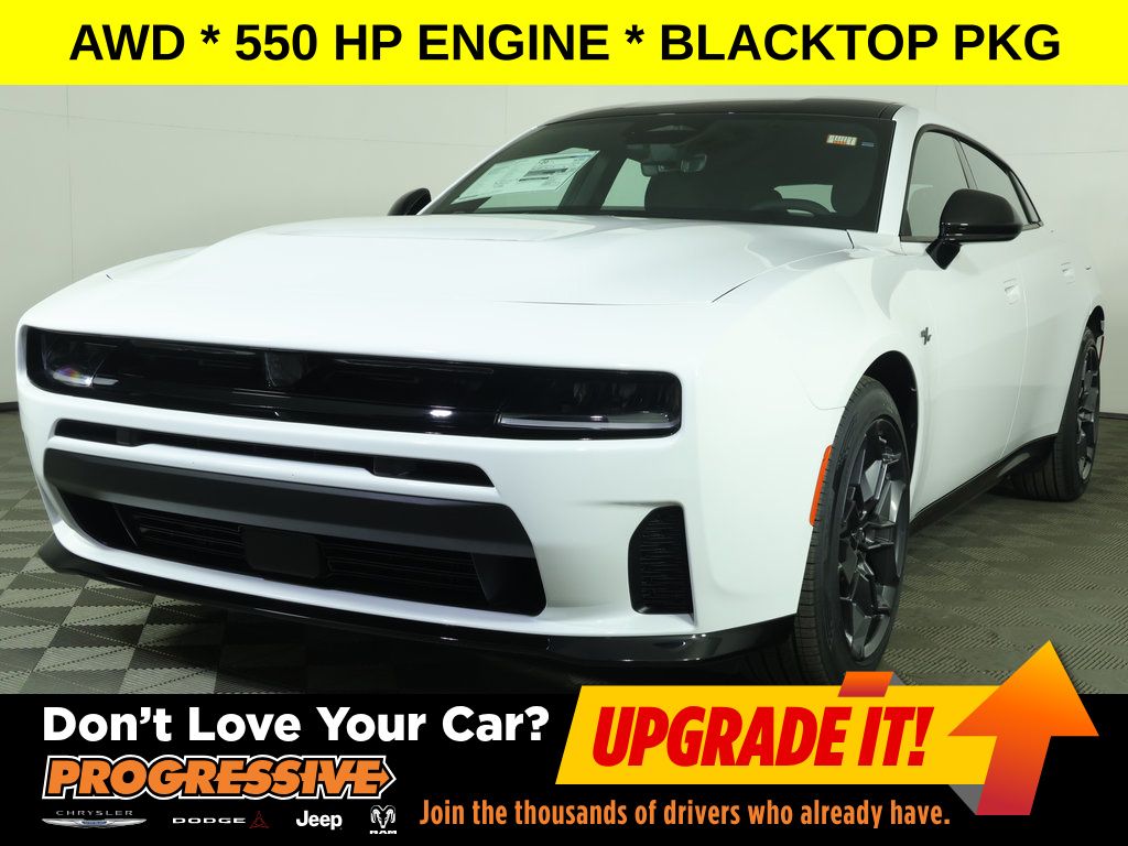 Bright White Clearcoat 2026 Dodge Charger R/T Sedan AWD Sedan All-Wheel Drive 8-Speed Automatic
