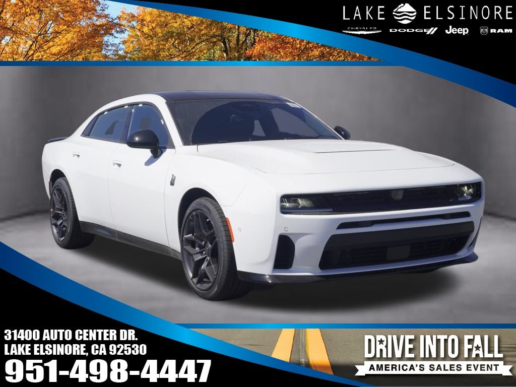 Bright White Clearcoat 2026 Dodge Charger Sedan All-Wheel Drive 8-Speed Automatic