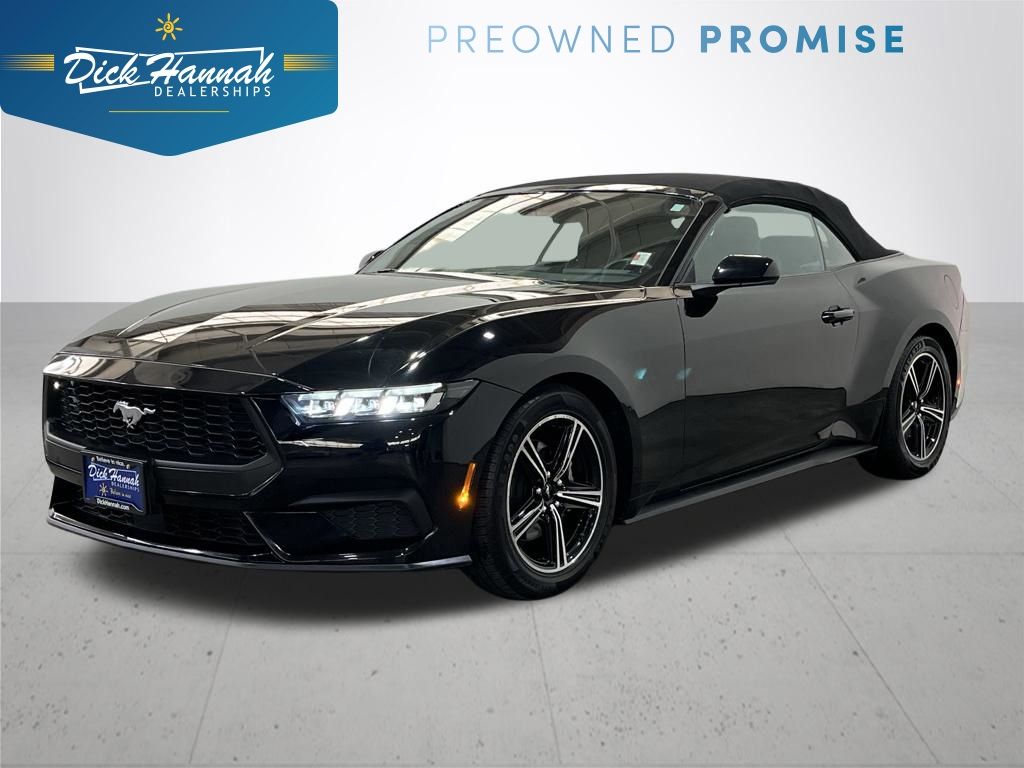 Shadow Black 2024 Ford Mustang EcoBoost Convertible RWD Convertible Rear-Wheel Drive Automatic