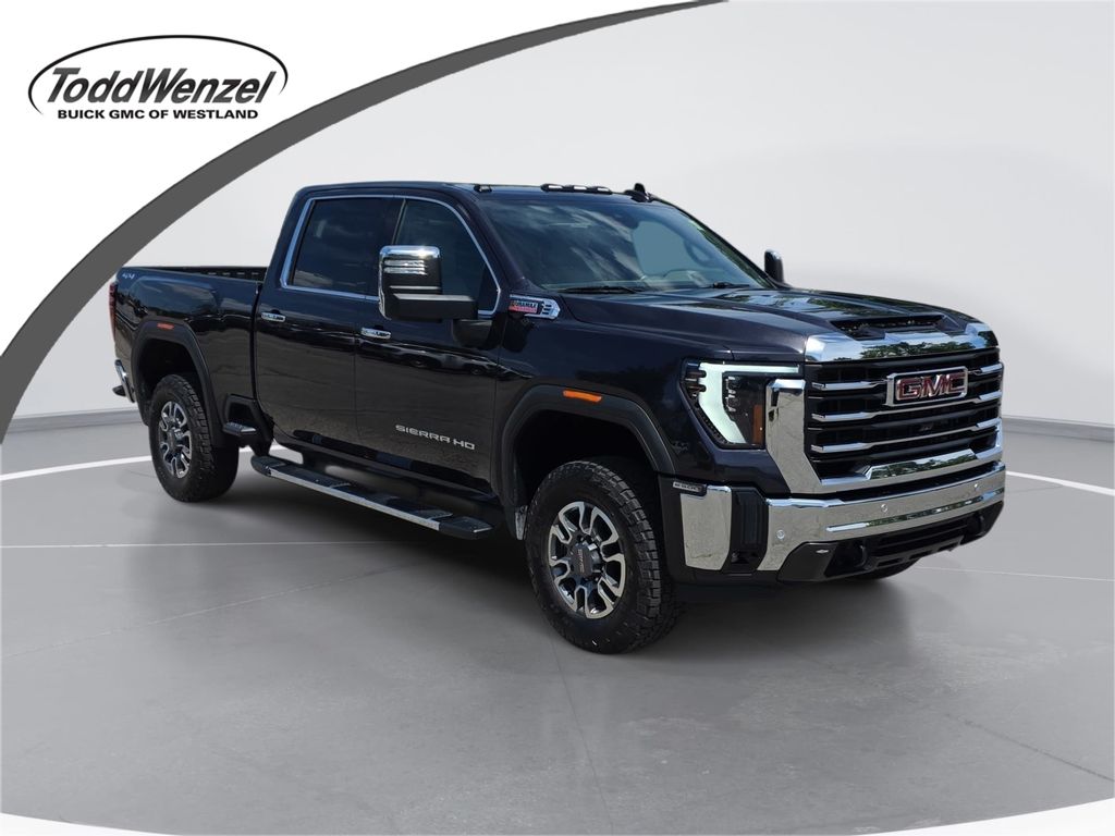 Titanium Rush Metallic 2024 GMC Sierra 2500HD SLT Crew Cab 4WD Pickup Truck Four-Wheel Drive Automatic