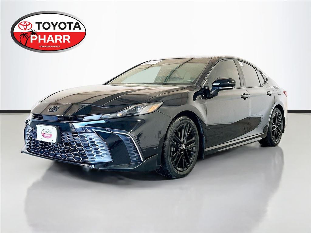 Black 2025 Toyota Camry SE FWD Sedan Front-Wheel Drive Continuously Variable Transmission