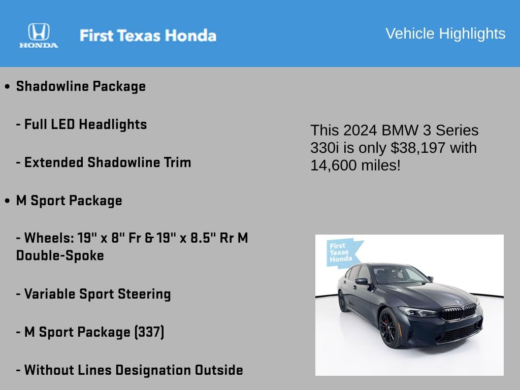 2024 Bmw 3 Series  330i In Austin, Texas