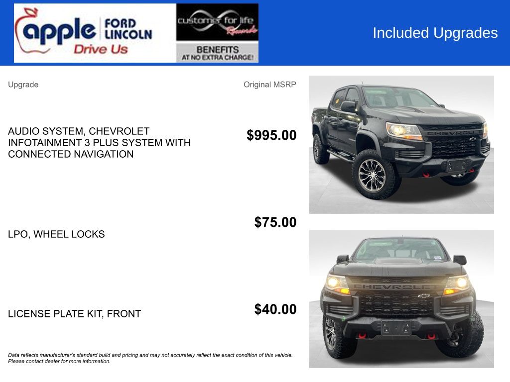 2021 Chevrolet Colorado 4WD Crew Cab Short Box ZR2