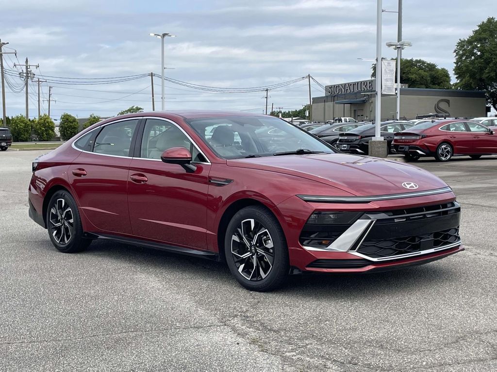 Ultimate Red 2025 Hyundai Sonata SEL FWD Sedan Front-Wheel Drive 8-Speed Automatic