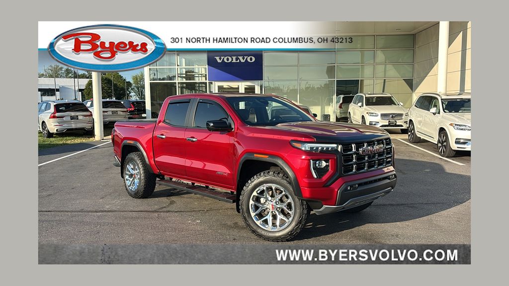 Volcanic Red Tintcoat 2024 GMC Canyon Pickup Truck Four-Wheel Drive 8-Speed Automatic