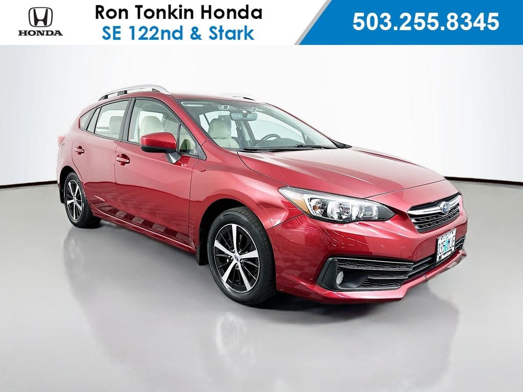 Crimson Red Pearl 2020 Subaru Impreza Hatchback All-Wheel Drive Continuously Variable Transmission