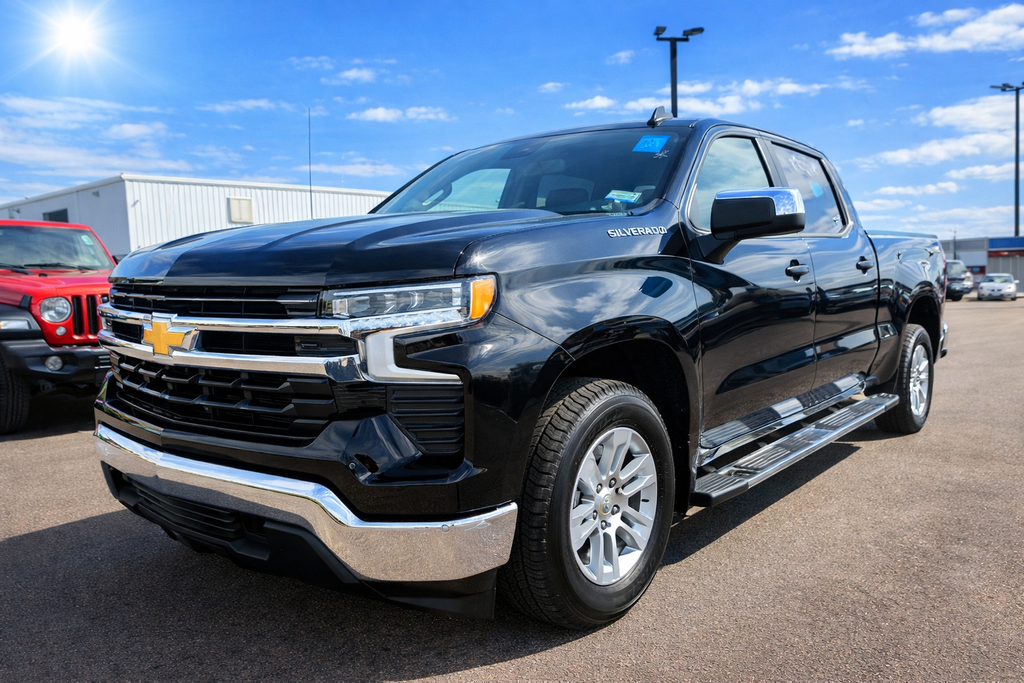 Black 2024 Chevrolet Silverado 1500 LT Crew Cab RWD Pickup Truck 4X2 8-Speed Automatic
