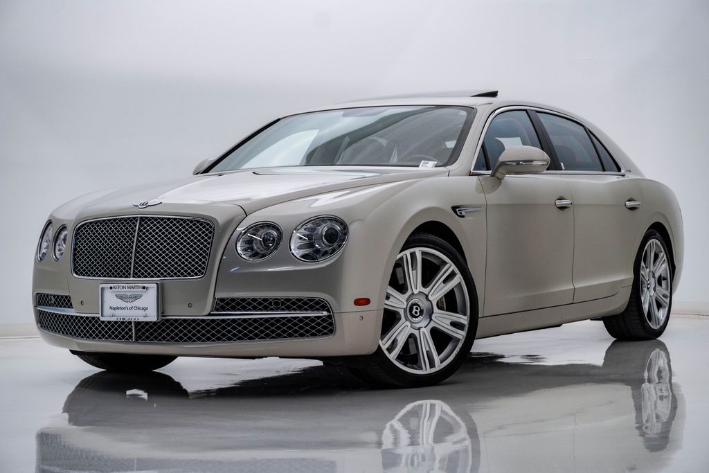 White Sand Metallic 2014 Bentley Flying Spur Sedan All-Wheel Drive 8-Speed Automatic