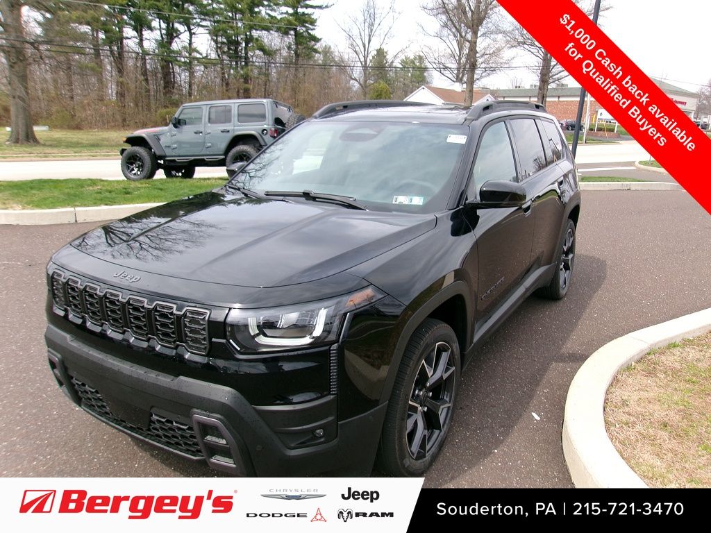 Diamond Black Crystal Pearlcoat 2026 Jeep Cherokee Overland 4WD SUV / Crossover Four-Wheel Drive Continuously Variable Transmission