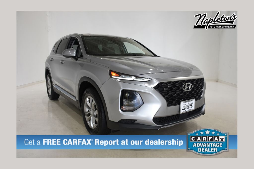 Shimmering Silver Pearl 2020 Hyundai Santa Fe 2.4L SE AWD SUV / Crossover All-Wheel Drive 8-Speed Automatic