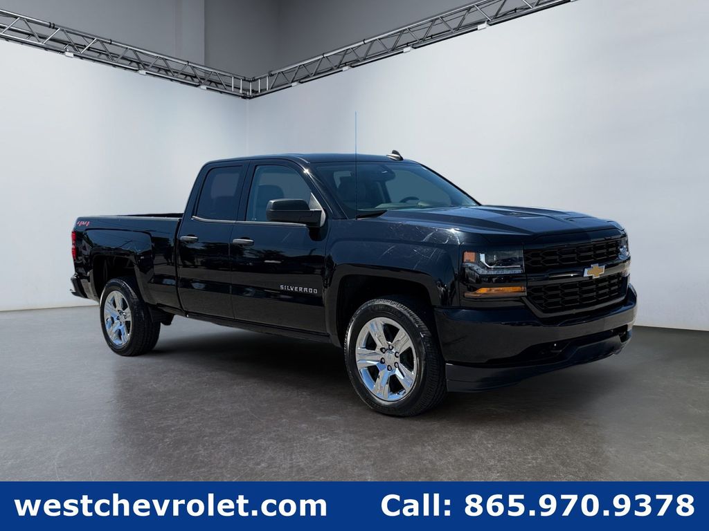 Black 2019 Chevrolet Silverado 1500 Pickup Truck Four-Wheel Drive 6-Speed Automatic Overdrive