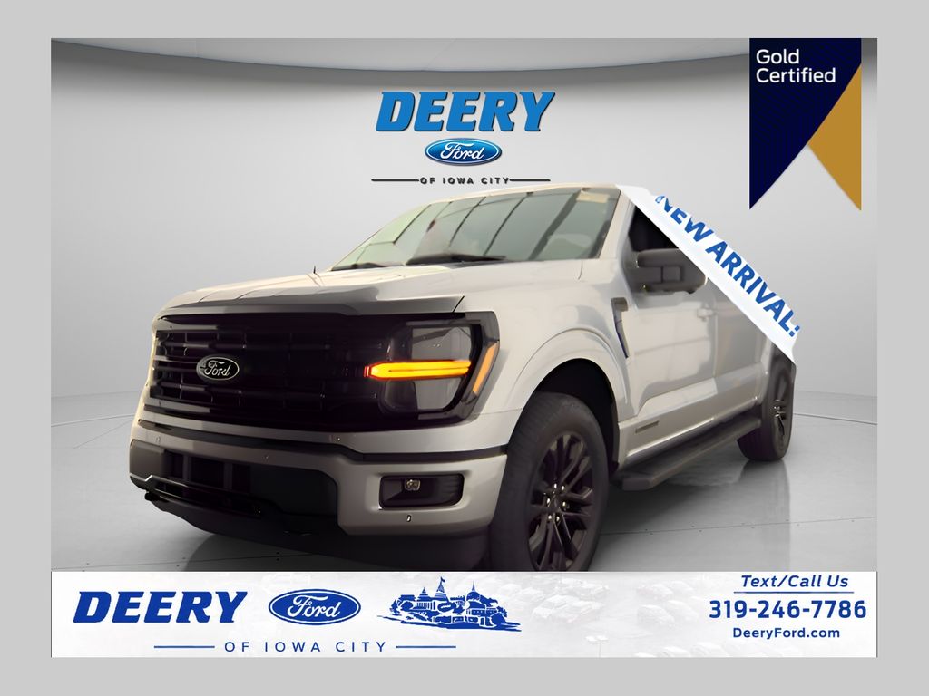 Iconic Silver Metallic 2024 Ford F-150 Pickup Truck Four-Wheel Drive Automatic