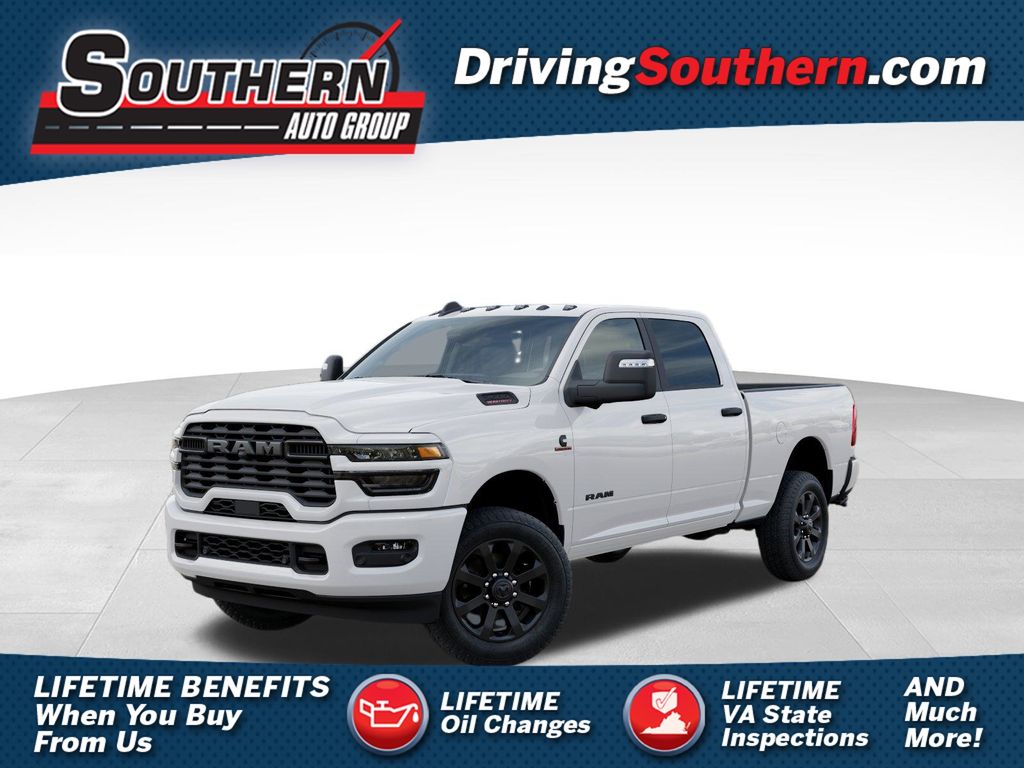 Bright White Clearcoat 2026 RAM 2500 Big Horn Crew Cab 4WD Pickup Truck Four-Wheel Drive 8-Speed Automatic
