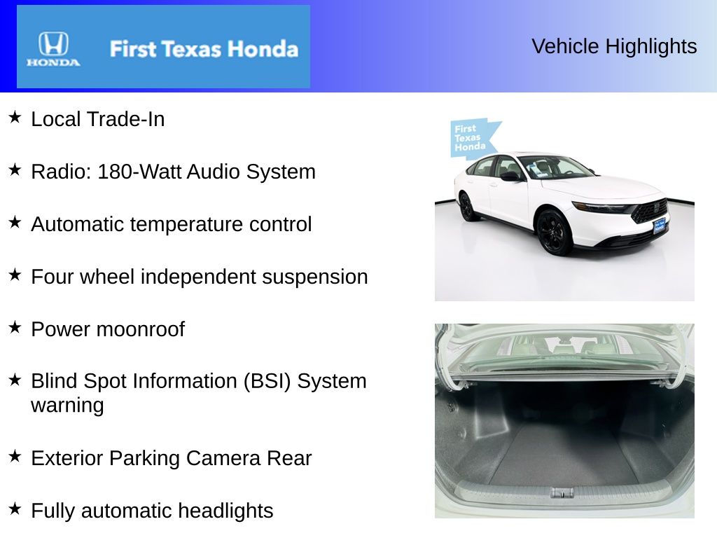 Used Car 2025 Honda Accord  Se For Sale Under $30,000 In Austin, Texas