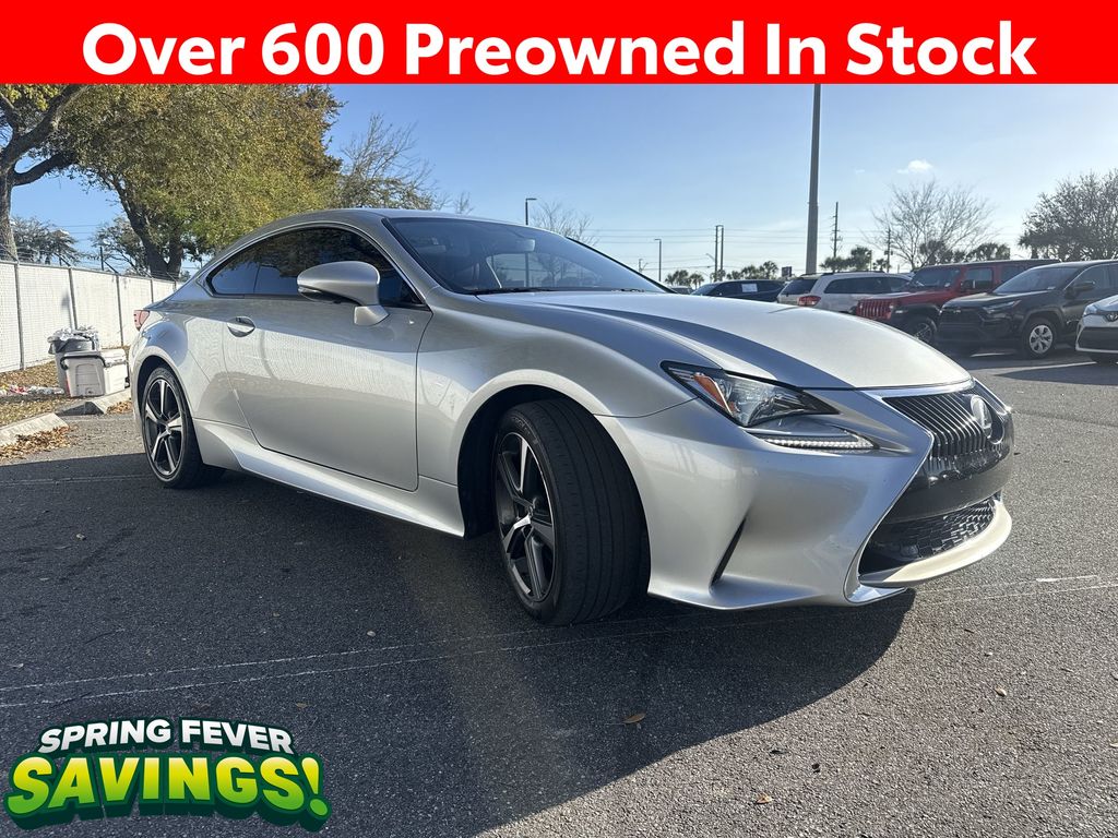 Gray (Liquid Platinum) 2017 Lexus RC 200t RWD Coupe Rear-Wheel Drive 8-Speed Dual Clutch