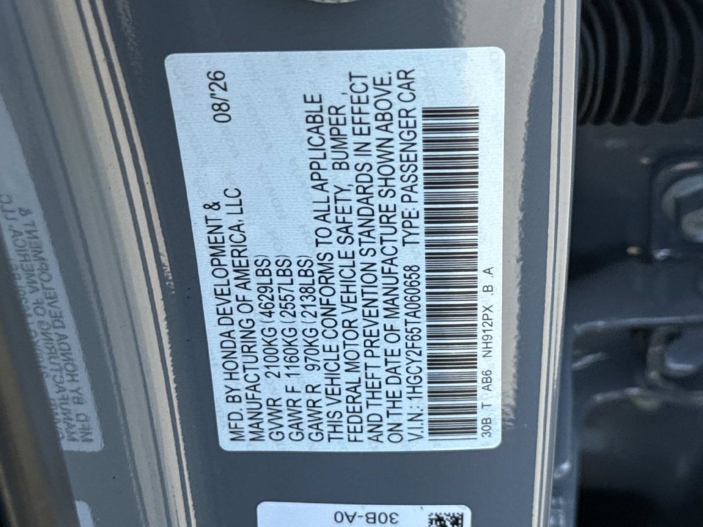 New 2026 Honda Accord Hybrid Sedan